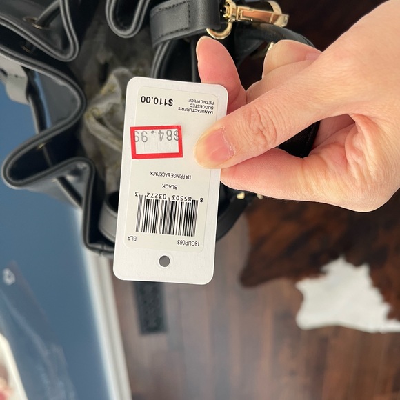 GUESS Retail “TIA” Fringe Backpack in Black. New with tag. - Picture 5 of 5